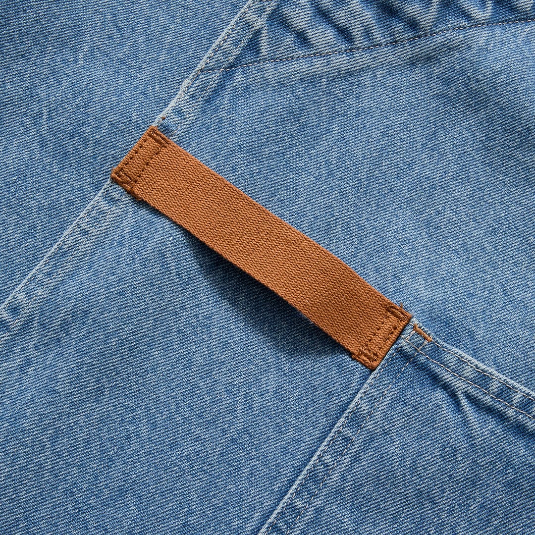 Cedar Blue Denim Crossback Apron - Image 3