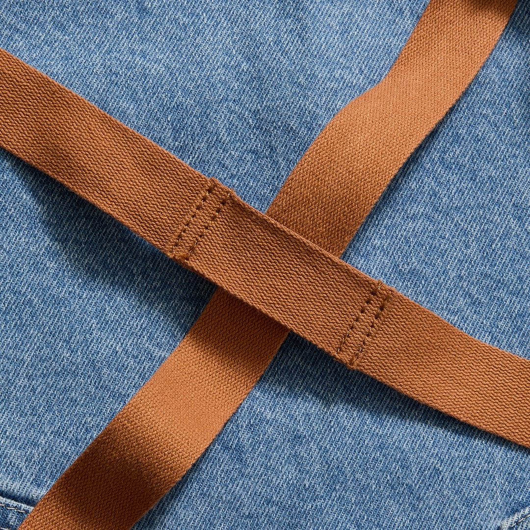 Cedar Blue Denim Crossback Apron - Image 4