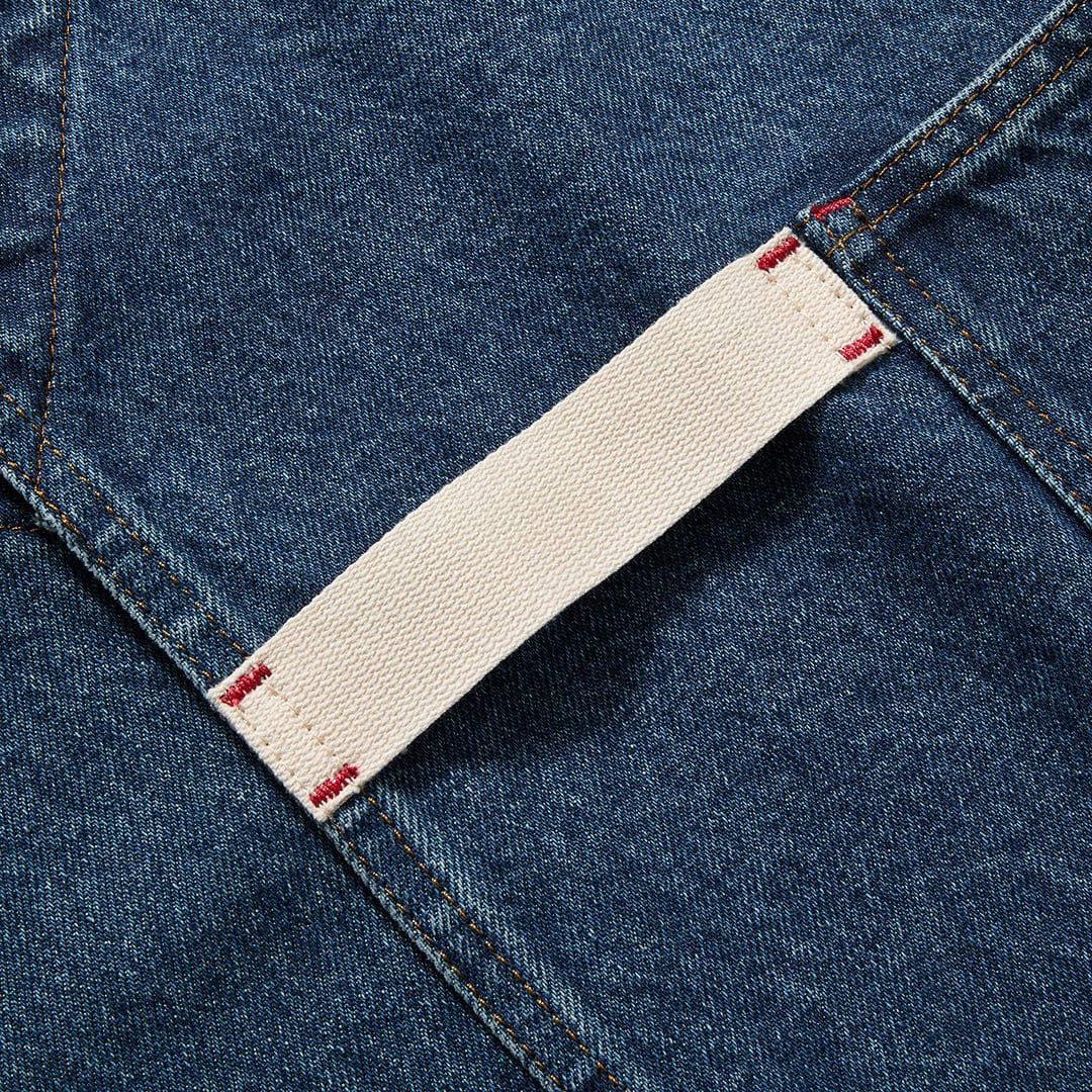 Georgia Blue Denim Crossback Apron - Image 3