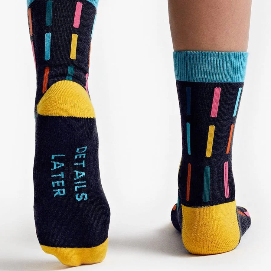 The Socks - Dream First Details Later - Navy - Image 3